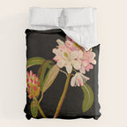 Rhododendron Maximum  by Mary Delany Paper Collage Floral Flower Botanical Paper Mosaic Vintage Scientific Plant Anatomy Duvet Cover Gallery Image 6