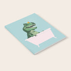 Playful T-Rex in Bathtub in Green Notebook Gallery Image 2
