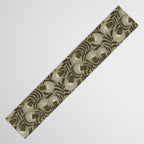 Whimsical Florals / Cream & Green Table Runner Gallery Image 3