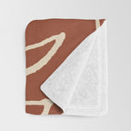Paleolithic Abstract Art 1 Throw Blanket Gallery Image 3