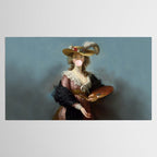 Bubble Gum Diva in a Straw Hat Tablecloth Gallery Image 2