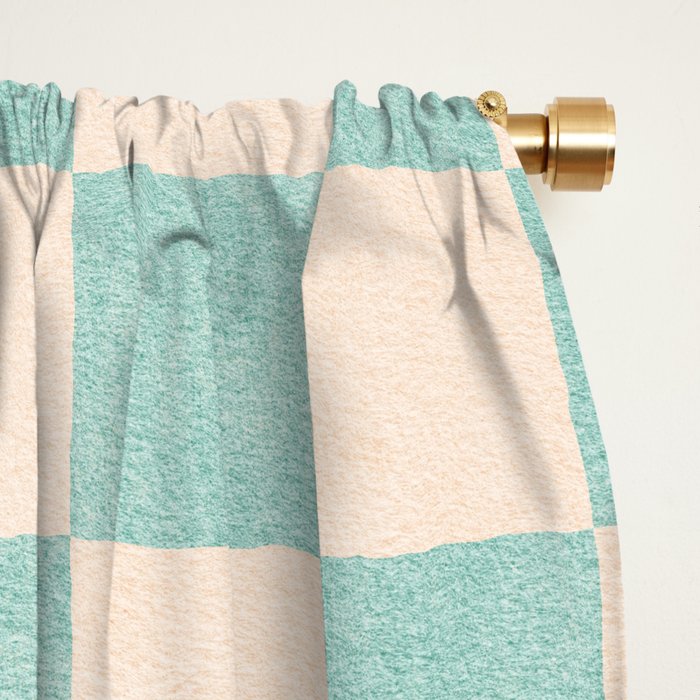 CHECKER - 001 - Sea Glass Window Curtain Gallery Image 2