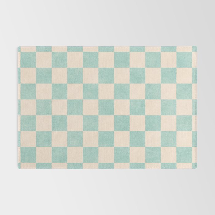 CHECKER - 001 - Sea Glass Rug Gallery Image 2