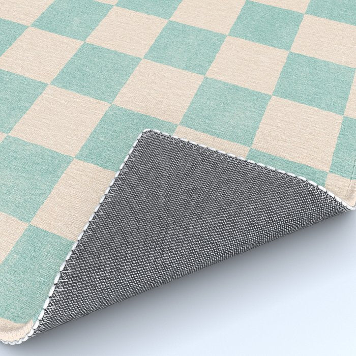 CHECKER - 001 - Sea Glass Rug Gallery Image 4