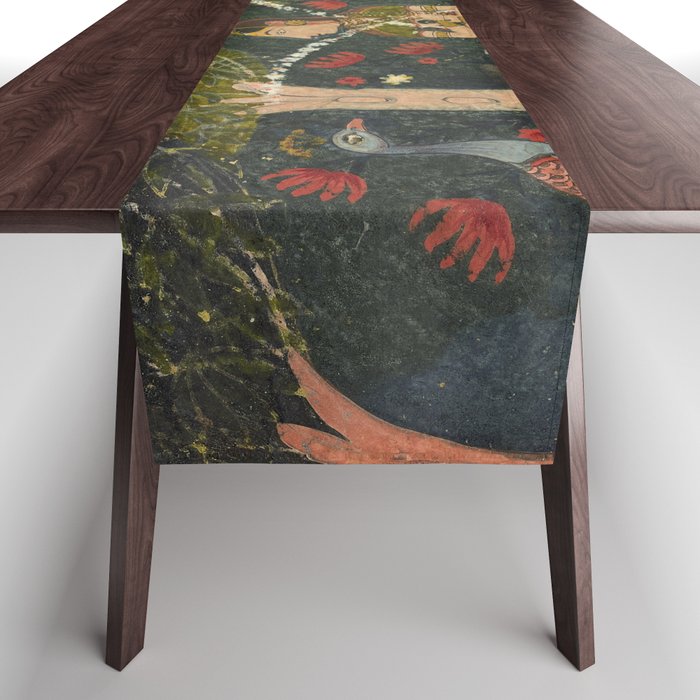 Gauri Ragini, folio from a Ragamala Indian Painted Illustration Table Runner Gallery Image 1