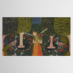 Gauri Ragini, folio from a Ragamala Indian Painted Illustration Tablecloth Gallery Image 2