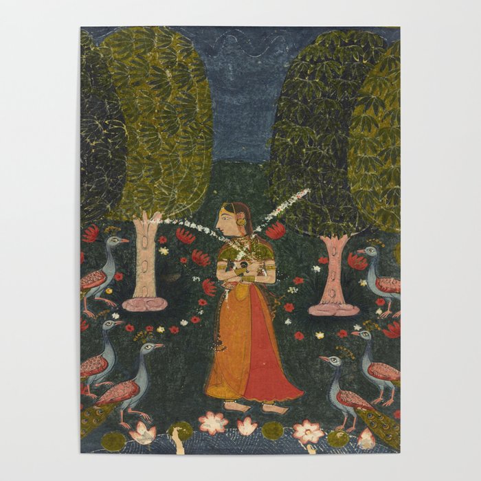 Gauri Ragini, folio from a Ragamala Indian Painted Illustration Poster Gallery Image 4