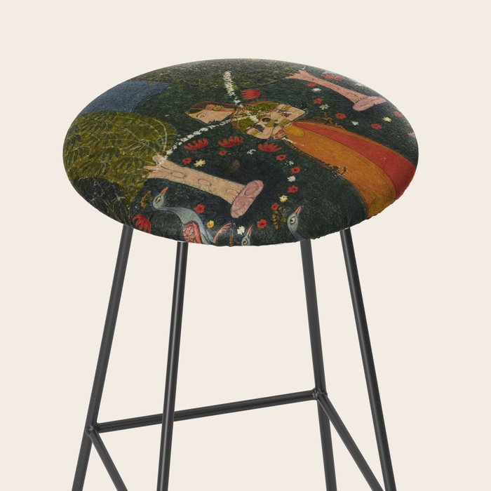 Gauri Ragini, folio from a Ragamala Indian Painted Illustration Stool Gallery Image 2