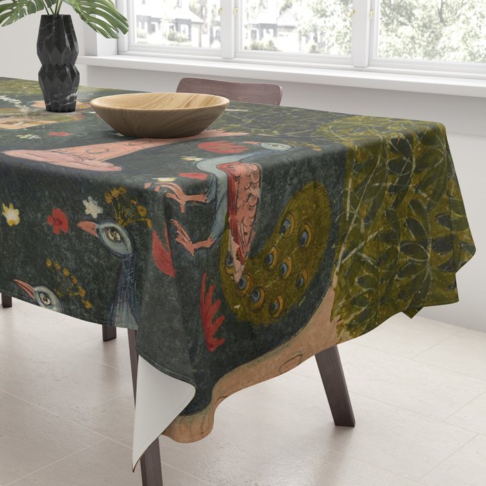 Gauri Ragini, folio from a Ragamala Indian Painted Illustration Tablecloth Gallery Image 3