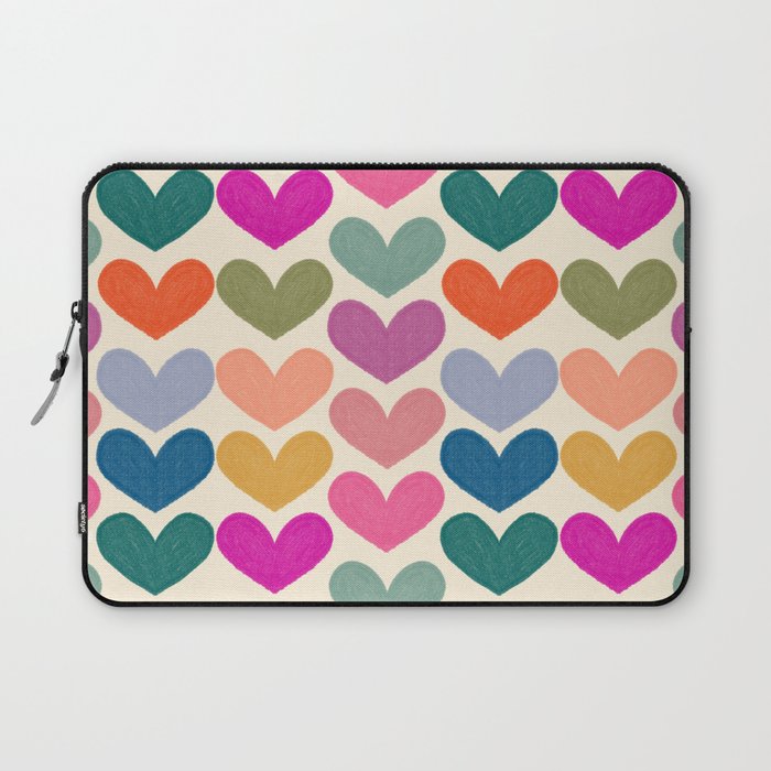 Colorful Heart Pattern  Laptop Sleeve Gallery Image 1