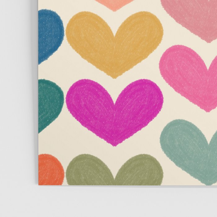 Colorful Heart Pattern  Poster Gallery Image 3