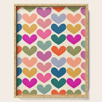 Colorful Heart Pattern  Serving Tray Gallery Image 1