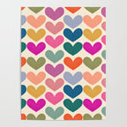 Colorful Heart Pattern  Poster Gallery Image 4