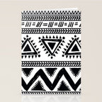 Tribal black and white Stationery Card Gallery Image 2