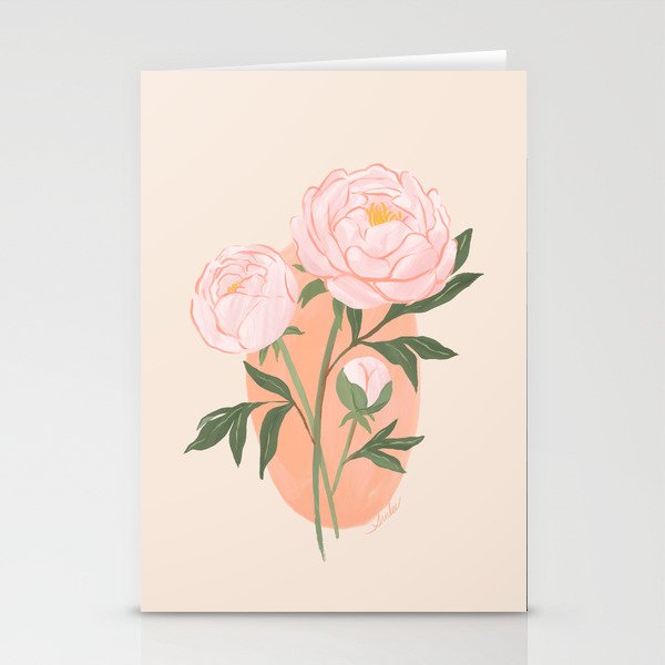 Peony Stationery Card Gallery Image 2