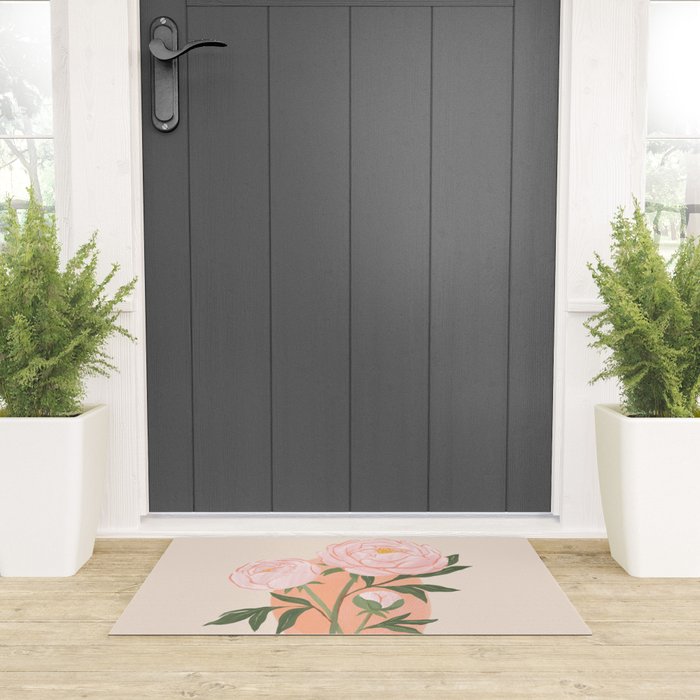 Peony Welcome Mat Gallery Image 3