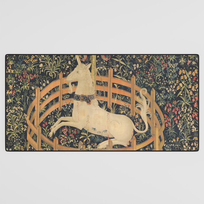 The Unicorn in Captivity Desk Mat Gallery Image 3