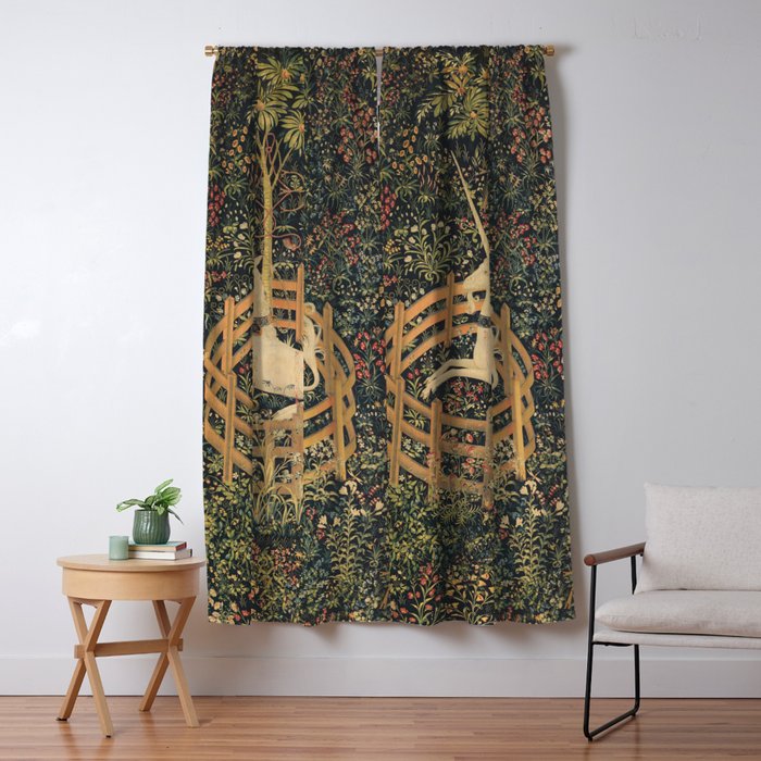 The Unicorn in Captivity Window Curtain Gallery Image 5