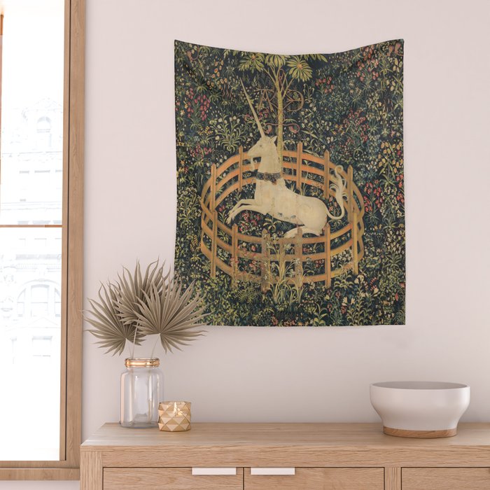 The Unicorn in Captivity Wall Tapestry Gallery Image 2