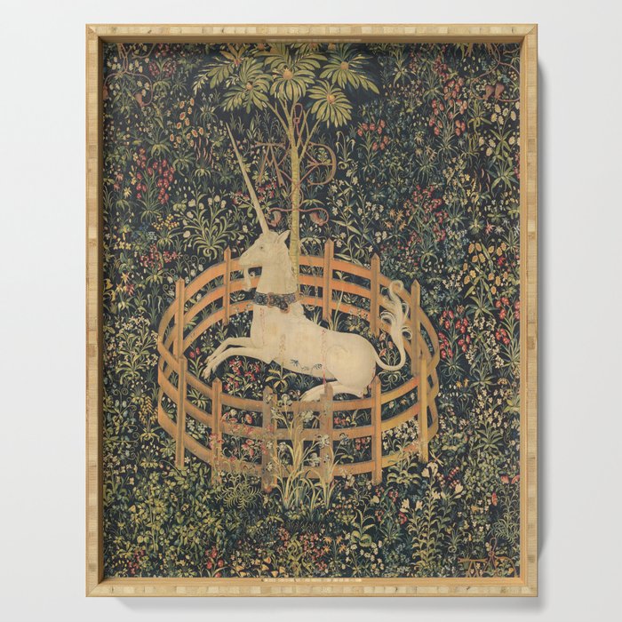The Unicorn in Captivity Serving Tray Gallery Image 1