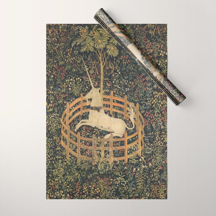 The Unicorn in Captivity Wrapping Paper Gallery Image 1