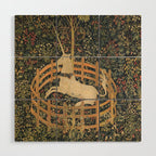 The Unicorn in Captivity Wood Wall Art Gallery Image 1