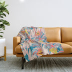 BAZAAR COSMICA MOTH Throw Blanket Gallery Image 1