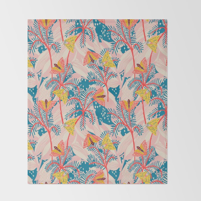 BAZAAR COSMICA MOTH Throw Blanket Gallery Image 2