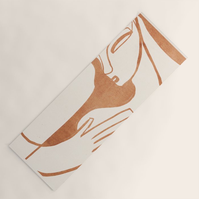 Abstract Female Figure 23 Yoga Mat Gallery Image 1