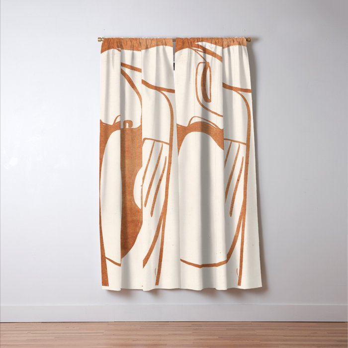 Abstract Female Figure 23 Window Curtain Gallery Image 3