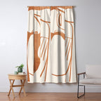 Abstract Female Figure 23 Window Curtain Gallery Image 5