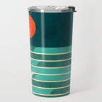 Chasing wave under the red moon Travel Mug Gallery Image 2