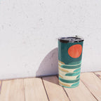 Chasing wave under the red moon Travel Mug Gallery Image 4
