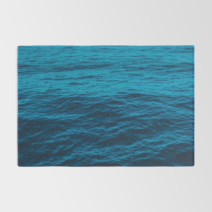 water surface, Blue ocean waves - deep blue sea Rug Gallery Image 2