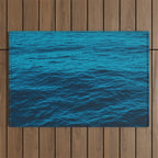 water surface, Blue ocean waves - deep blue sea Outdoor Rug Gallery Image 1