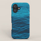 water surface, Blue ocean waves - deep blue sea iPhone Case Gallery Image 1