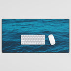 water surface, Blue ocean waves - deep blue sea Desk Mat Gallery Image 1