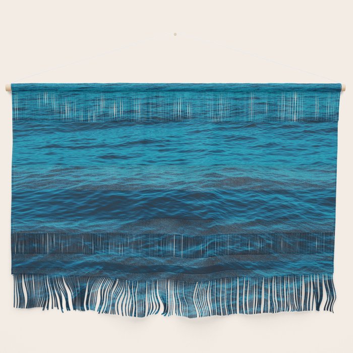 water surface, Blue ocean waves - deep blue sea Wall Hanging Gallery Image 1
