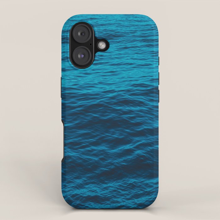 water surface, Blue ocean waves - deep blue sea iPhone Case Gallery Image 1