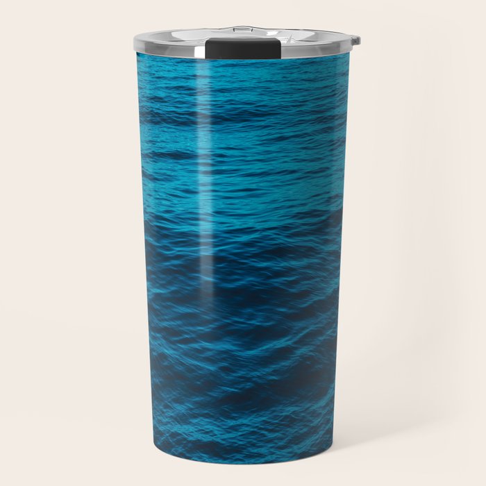 water surface, Blue ocean waves - deep blue sea Travel Mug Gallery Image 1