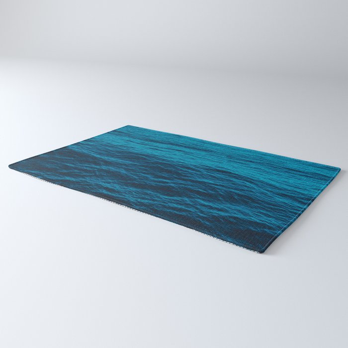 water surface, Blue ocean waves - deep blue sea Rug Gallery Image 3
