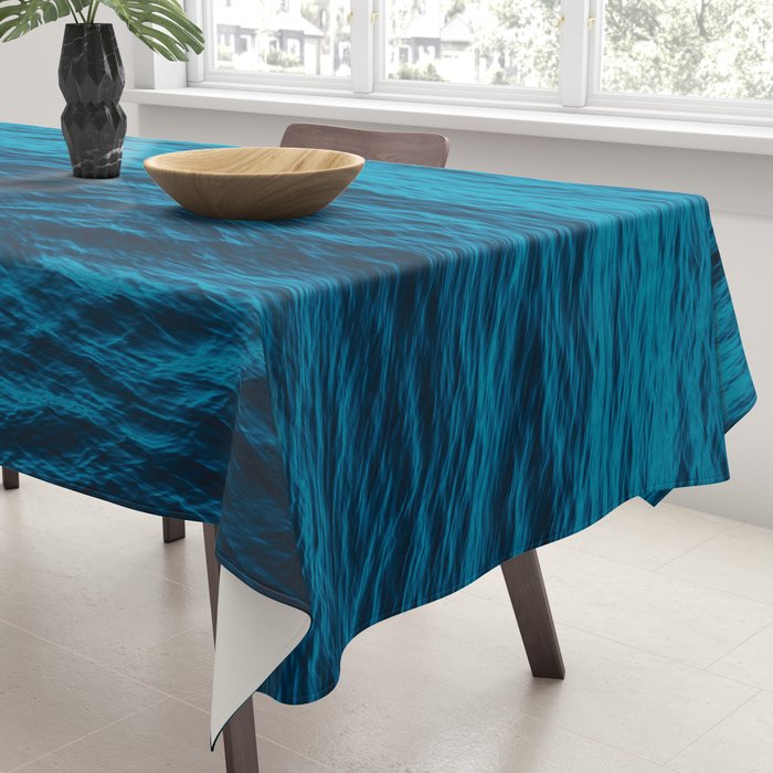 water surface, Blue ocean waves - deep blue sea Tablecloth Gallery Image 3