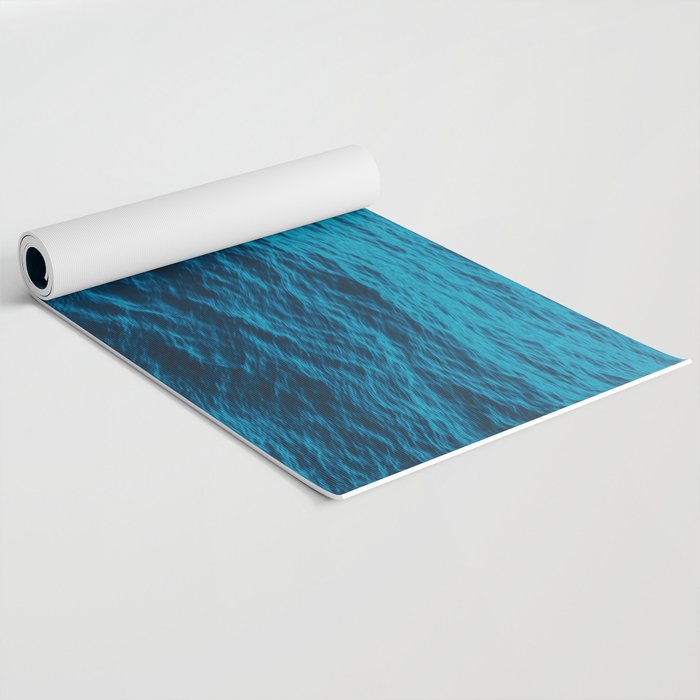 water surface, Blue ocean waves - deep blue sea Yoga Mat Gallery Image 2