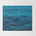 water surface, Blue ocean waves - deep blue sea Throw Blanket Gallery Image 2
