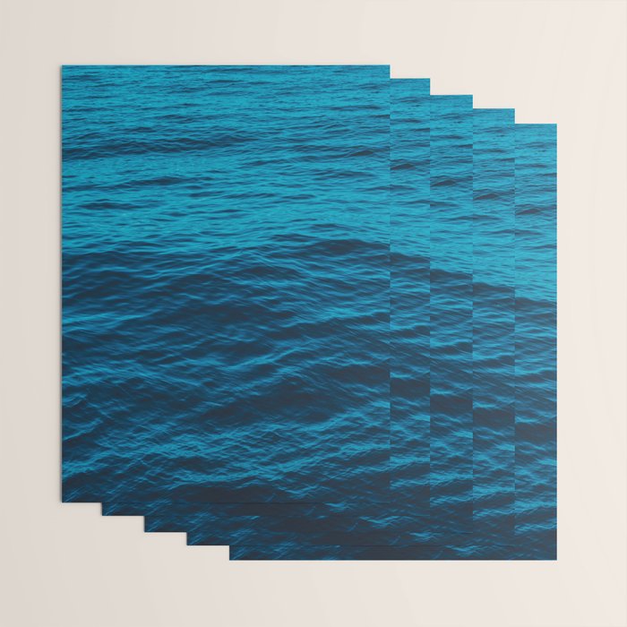 water surface, Blue ocean waves - deep blue sea Wrapping Paper Gallery Image 3