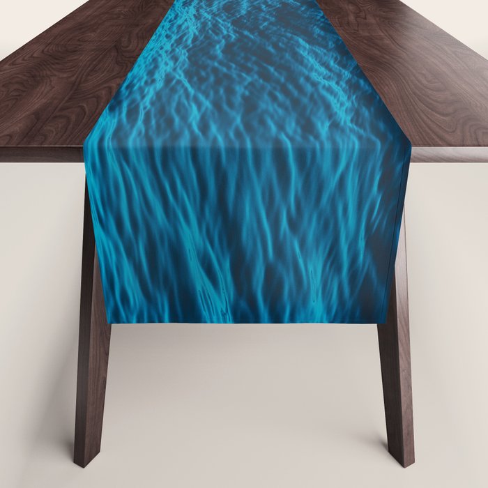 water surface, Blue ocean waves - deep blue sea Table Runner Gallery Image 1