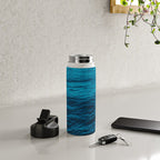 water surface, Blue ocean waves - deep blue sea Water Bottle Gallery Image 4