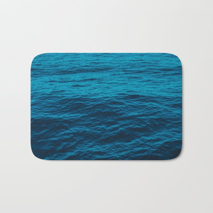 water surface, Blue ocean waves - deep blue sea Bath Mat Gallery Image 1