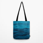 water surface, Blue ocean waves - deep blue sea Tote Bag Gallery Image 2