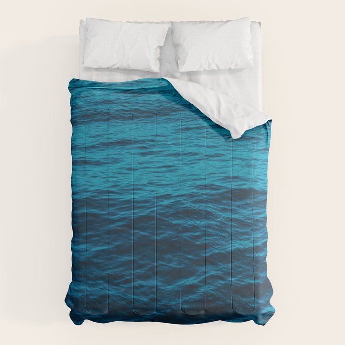 water surface, Blue ocean waves - deep blue sea Comforter Gallery Image 6